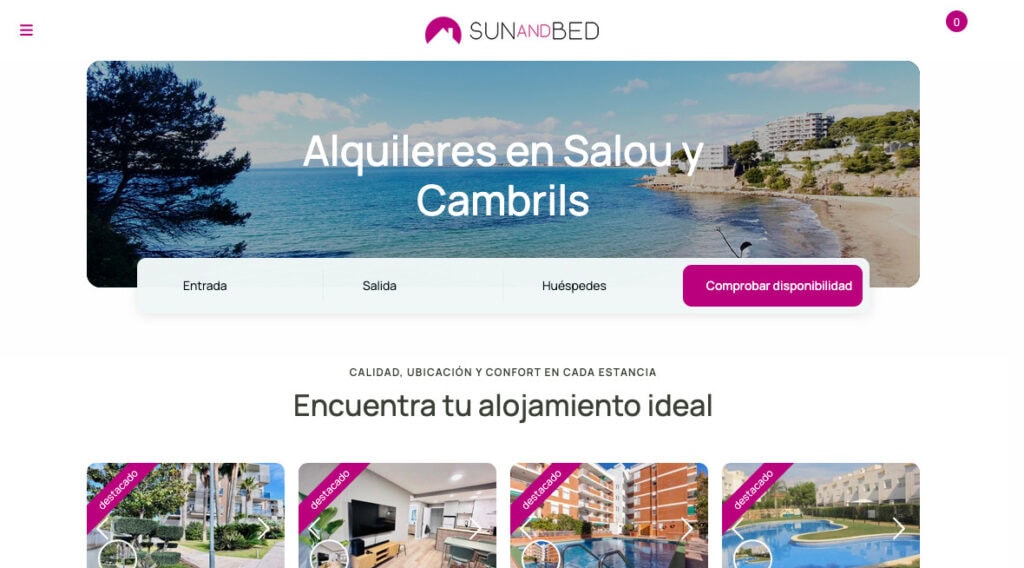 SunAndBed alquileres en Salou y Cambrils