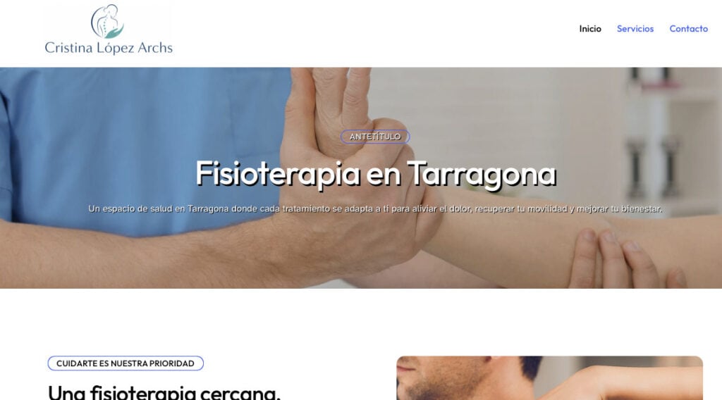 Cristina López Archs: fisioterapia