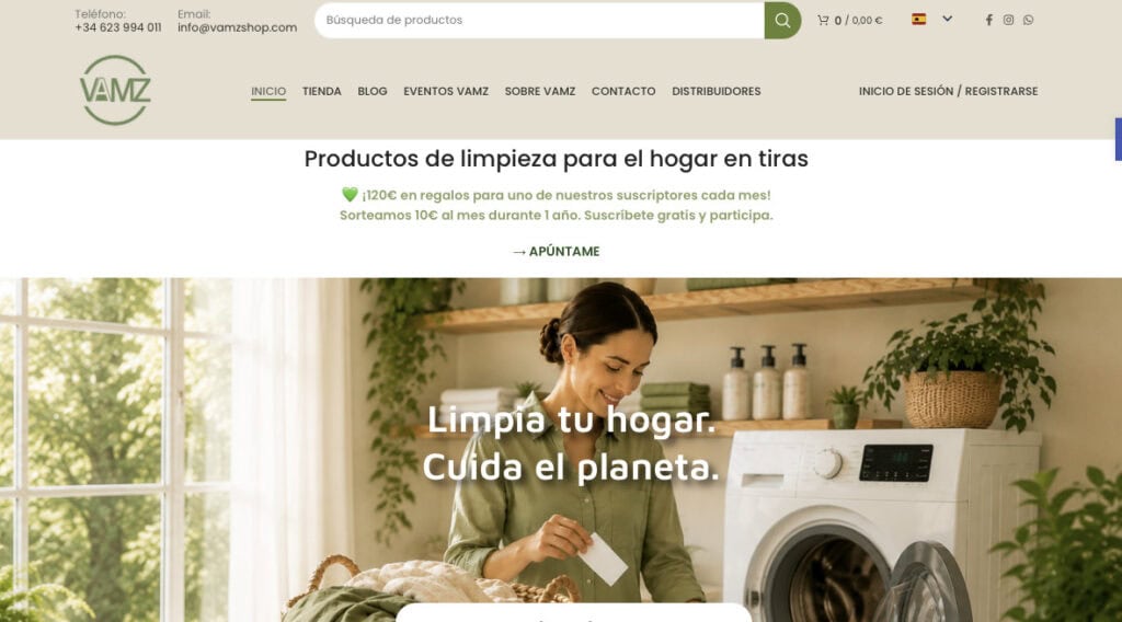 VamzShop, productos de limpieza